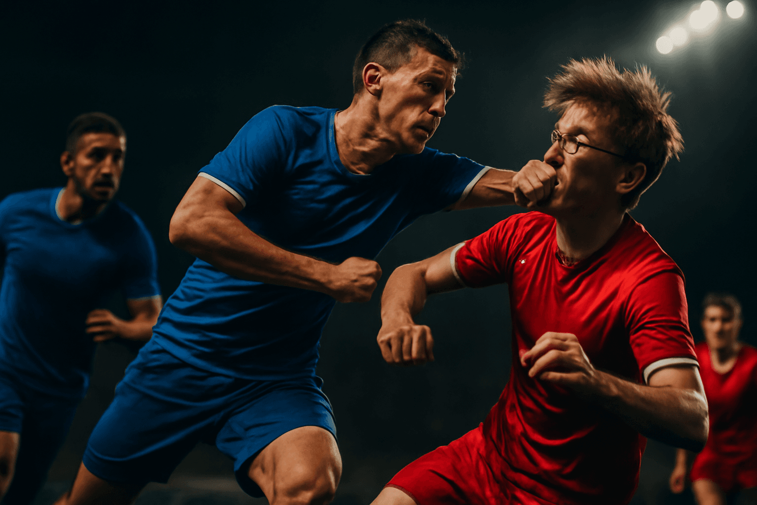 Andradas utbrott: slår spelare efter utvisning i derbyt