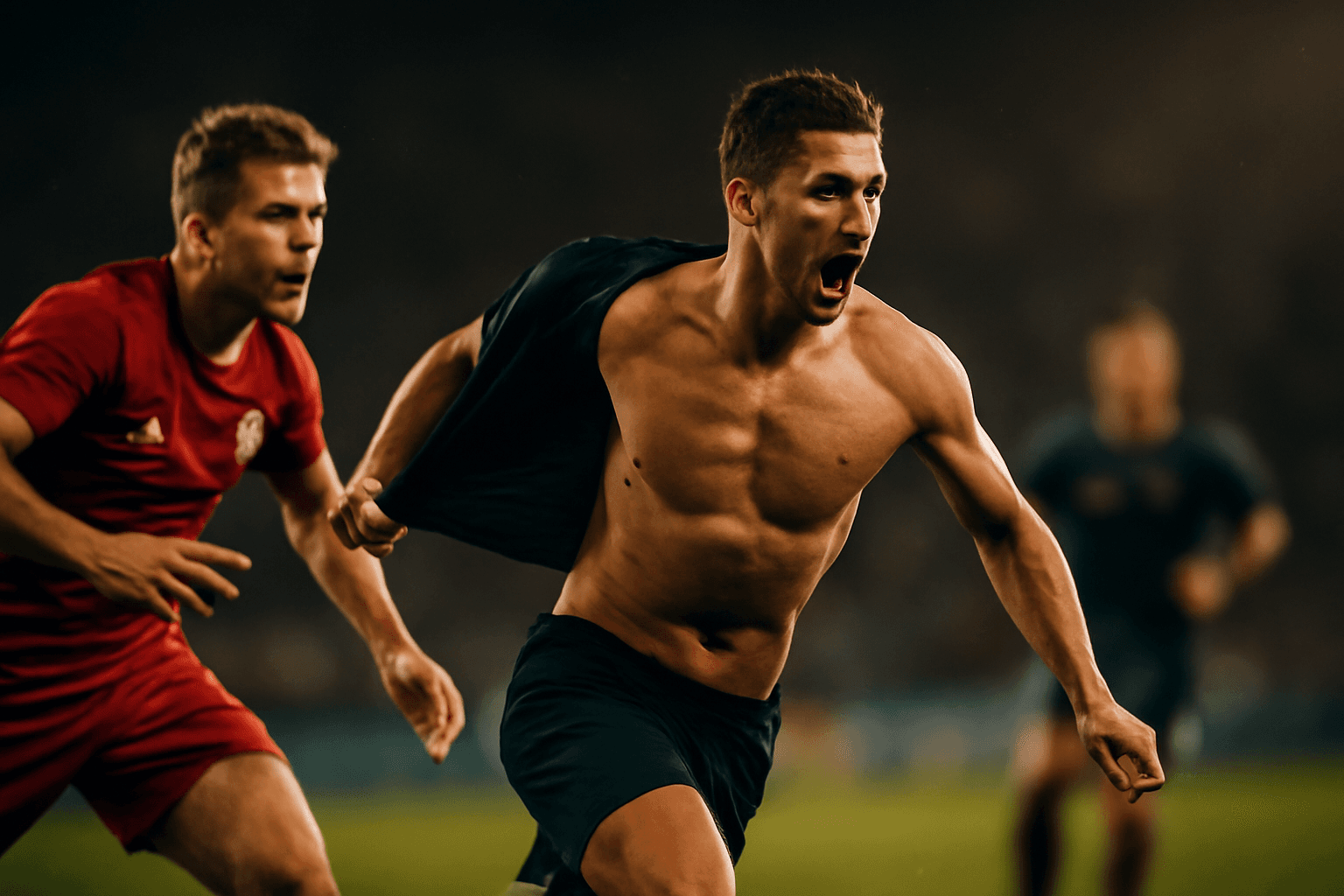 Milovanovic tog av tröjan – varnad efter firande