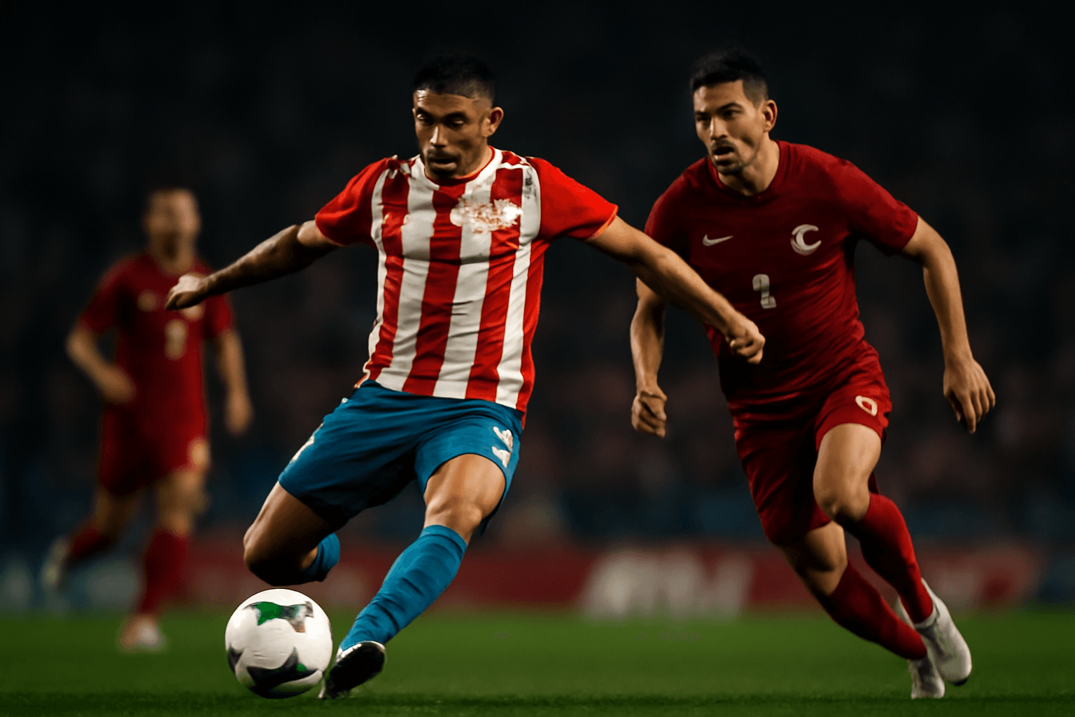 Paraguay vinner 1–0 med tio man — slår ut Turkiet i VM